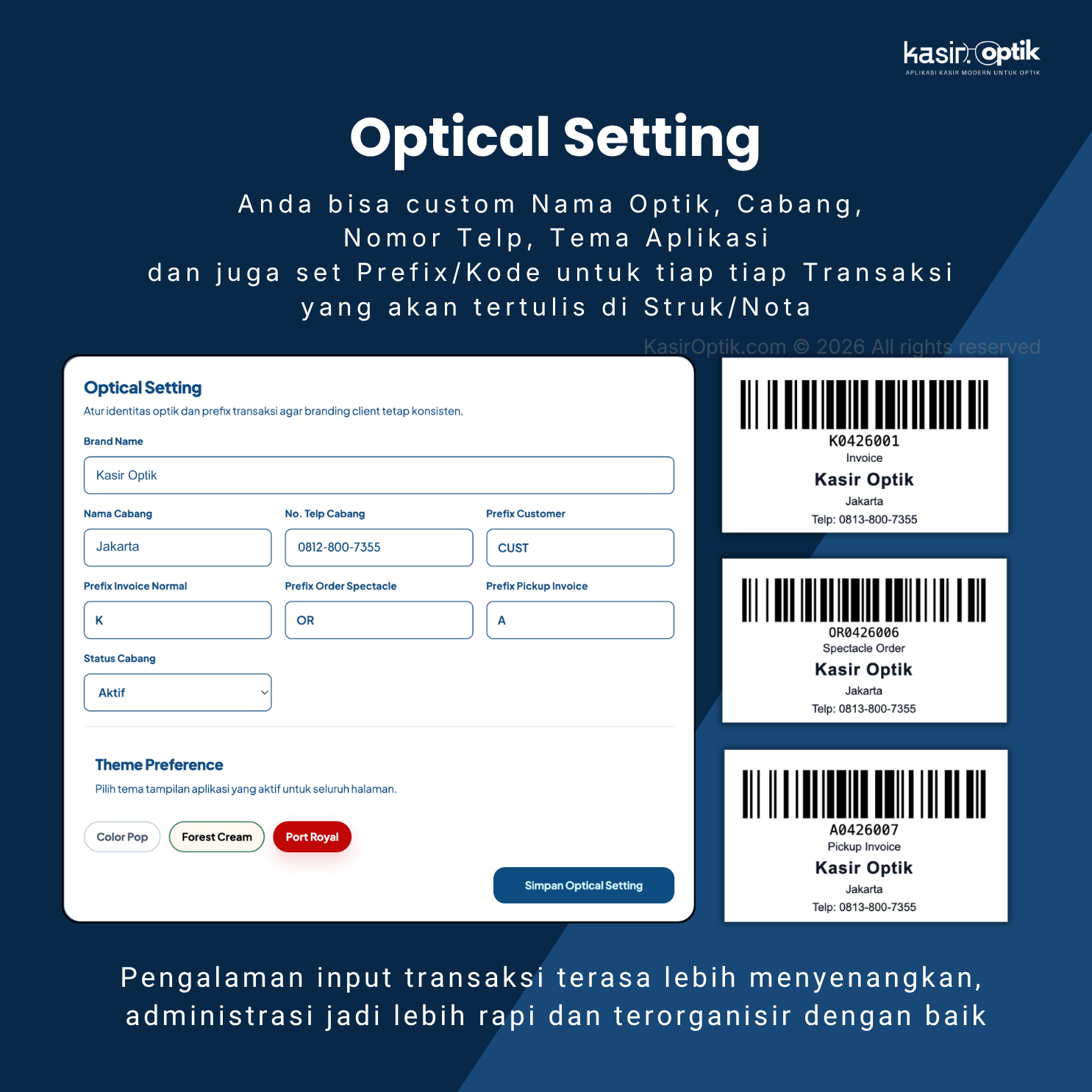 Preview fitur KasirOptik 2