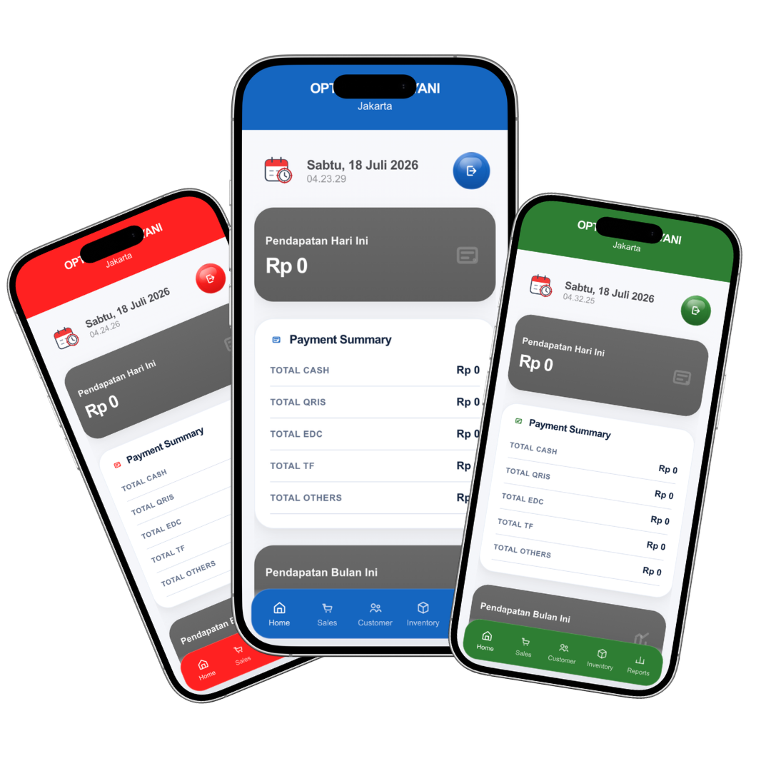 Preview mobile apps KasirOptik